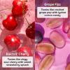 imageeos Lip Balm Gift Set Super Strawberry LimitedEdition Lip Moisturizer Variety Pack 014 oz 4PackElectric Cherry  Grape Fizz