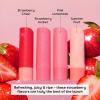 imageeos Lip Balm Gift Set Super Strawberry LimitedEdition Lip Moisturizer Variety Pack 014 oz 4PackSuper Strawberry