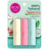 imageeos 100 Natural ampamp Organic Lip Balm Sticks Strawberry Sorbet Vanilla Bean Sweet Mint ampamp Pomegranate Raspberry Lip Care Products 014 oz 4PackMulti