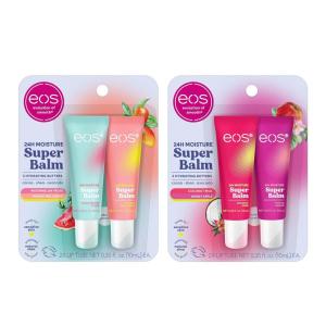 imageBundle of eos 24H Moisture Super Balm Coconut Milk ampamp Honey Apple  Watermelon Fros ampamp Mango Melonade4 Flavor Combo Pack