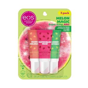 imageeos 24H Moisture Super Balm Minis Crme de la Crme LimitedEdition Lip Mask Variety Pack 0169 fl oz 3PackMelon Magic