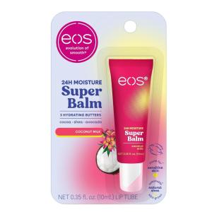 imageeos 24H Moisture Super Balm Watermelon Fros ampamp Mango Melonade Lip Mask Day or Night Lip Treatment Made for Sensitive Skin 035 fl oz 2PackCoconut Milk