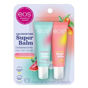 imageeos 24H Moisture Super Balm Watermelon Fros ampamp Mango Melonade Lip Mask Day or Night Lip Treatment Made for Sensitive Skin 035 fl oz 2PackWatermelon Fros  Mango Melonade