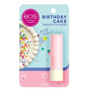 imageeos Natural Shea Moisturizing Lip Balm Birthday Cake AllDay Moisture Lip Care Products 014 Ounce Pack of 2Birthday Cake Stick
