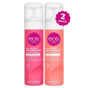 imageeos Shea Better Sensitive Skin Womens Shave Cream FragranceFree 14 fl oz 2PackPomegranate Raspberry  Pink Citrus