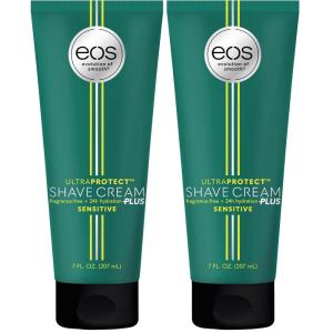 imageeos UltraProtect Mens Shave Cream Blue Surf 24Hour Hydration NonFoaming Formula 7 fl ozFresh Woods