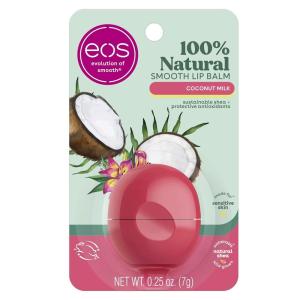 imageeos 100 Natural ampamp Organic Lip Balm 3 Pack Dermatologist Recommended AllDay Moisture Made for Sensitive Skin Lip Care Products 025 ozCoconut Milk