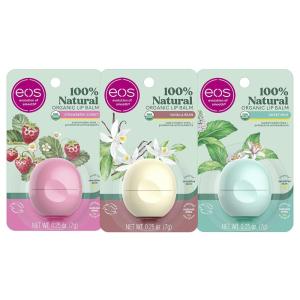 imageeos 100 Natural ampamp Organic Lip Balm 3 Pack Dermatologist Recommended AllDay Moisture Made for Sensitive Skin Lip Care Products 025 ozVanilla Bean  Sweet Mint  Strawberry Sorbet