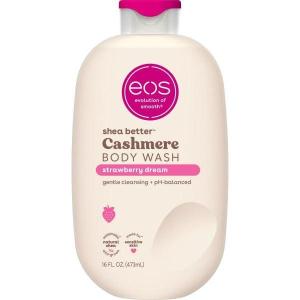 imageBundle of eos Cashmere Body Wash  Vanilla Cashmere Moisturizing Body Wash 16 fl oz  eos Cashmere Oil Vanilla 24 Hour Moisture PlantBased Squalane to Soothe Soften and Smooth Dry Skin 6 fl ozStrawberry