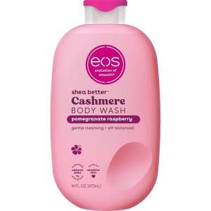 imageBundle of eos Cashmere Body Wash  Vanilla Cashmere Moisturizing Body Wash 16 fl oz  eos Cashmere Oil Vanilla 24 Hour Moisture PlantBased Squalane to Soothe Soften and Smooth Dry Skin 6 fl ozPomegranate Raspberry