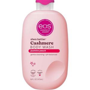 imageBundle of eos Cashmere Body Wash  Vanilla Cashmere Moisturizing Body Wash 16 fl oz  eos Cashmere Oil Vanilla 24 Hour Moisture PlantBased Squalane to Soothe Soften and Smooth Dry Skin 6 fl ozJasmine Peach