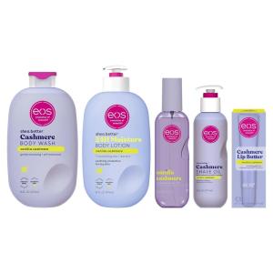 imageeos Vanilla Cashmere Skin Care Set  Body Lotion Body Wash Body Mist Shave Oil Lip Butter 5Piece Hydrating SelfCare Bundle