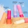 image:imageeos 100 Natural Lip Balm  Strawberry Sorbet and Pomegranate Raspberry AllDay Moisture Lip Care Products 014 oz 2PackTropical